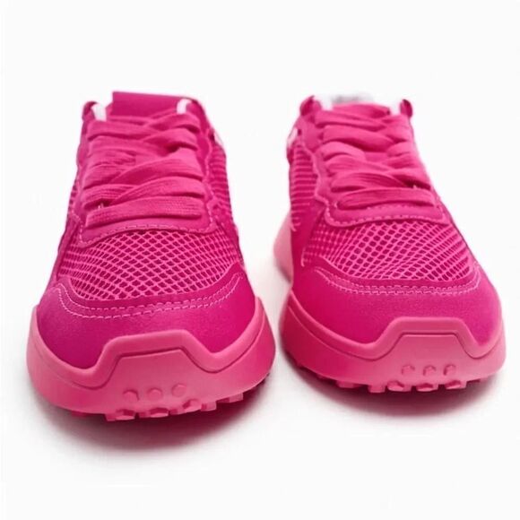 ZARA BARBIE PINK COMBO SNEAKERS BARBIE CORE BARBIECORE - Picture 4 of 5